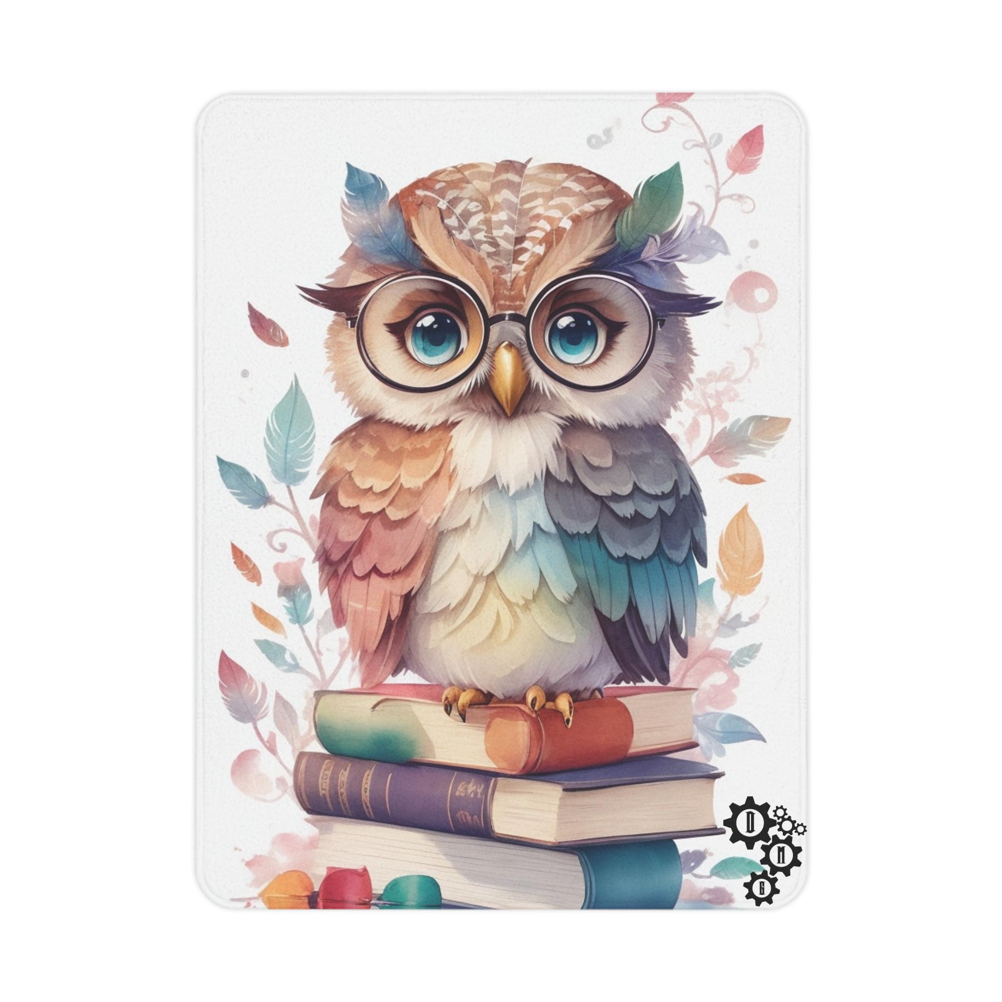 Owl Toddler Blanket, Baby Blanket, Kids Blanket, Nursery Decor, Woodland Blanket, Gift for Toddlers