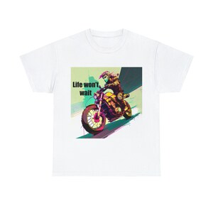Ink punk digital design &quot;Life Won&#39;t Wait&quot; part of our CyberGirl T series