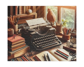 Antike Schreibmaschine im Büro Puzzle (110, 252, 520, 1014-teilig)