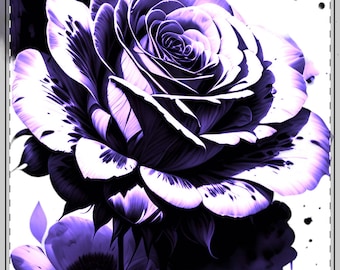 Eingefärbte lila Rose von DreamMachineGraphics