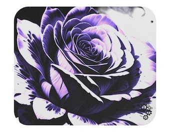 Inked Purple Rose Mousepad digital designt von DreamMachineGraphics