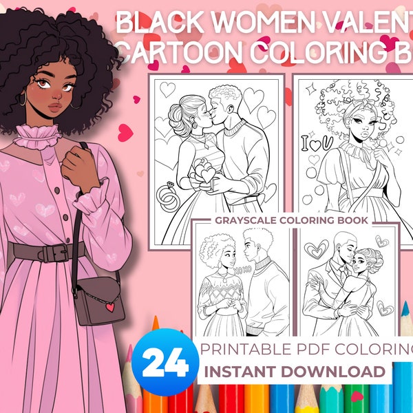 Black Couples Coloring Page Etsy - Il 600x600.5742713479 O2js 