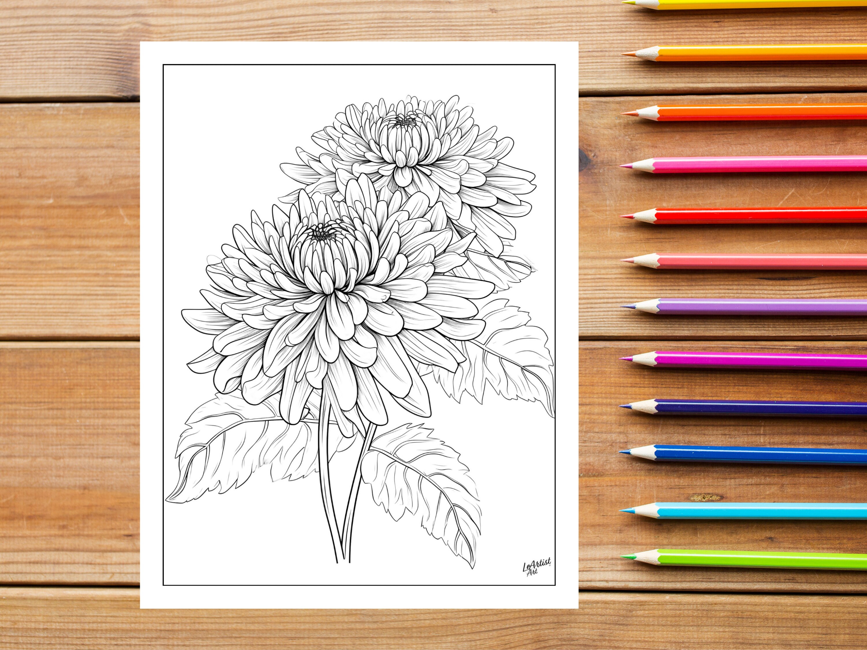 40 Beautiful Botanical Coloring Pages, Botanical Flower Coloring Pages ...