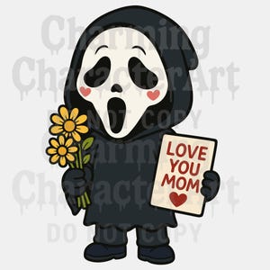Ghost Face Horror Png, Halloween Clipart, Horror Designs, Horror Digital Download, Png Clipart, Sublimation File, Instant Download File