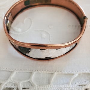 Vintage Copper Marble Bangle Bracelet