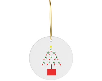 Ugly Christmas tree ornaments, Ceramic Ornament