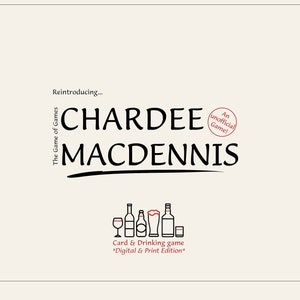 CharDee MacDennis 'The Game of Games' drinkspel - digitale en gedrukte editie (zoals te zien in It's Always Sunny in Philadelphia)