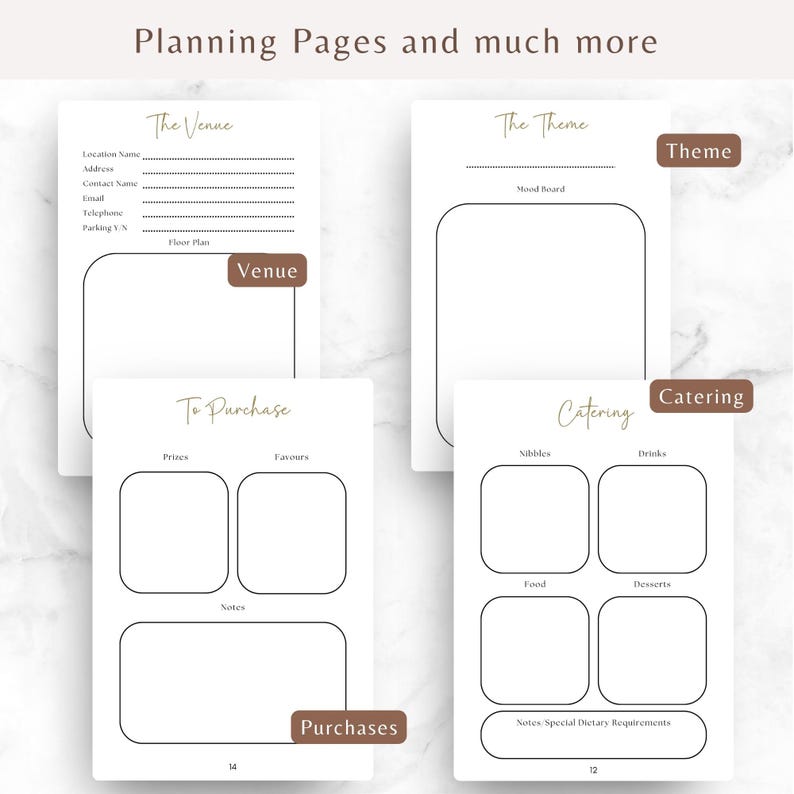 Baby Shower Planner Printable PDF Planning a Baby Shower Checklist