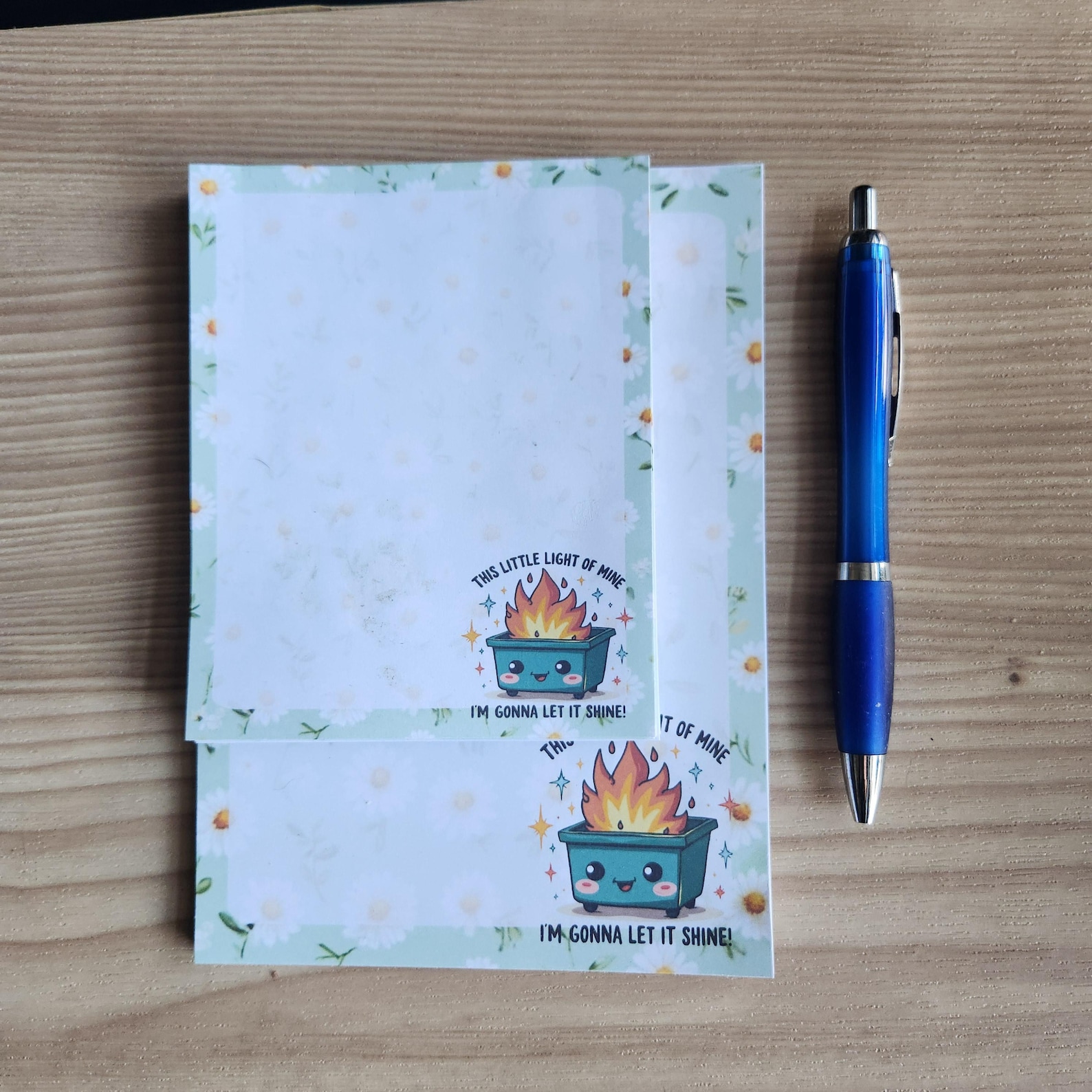 This Little Light of Mine Notepad, Todo List, Floral Notepad, Unlined ...