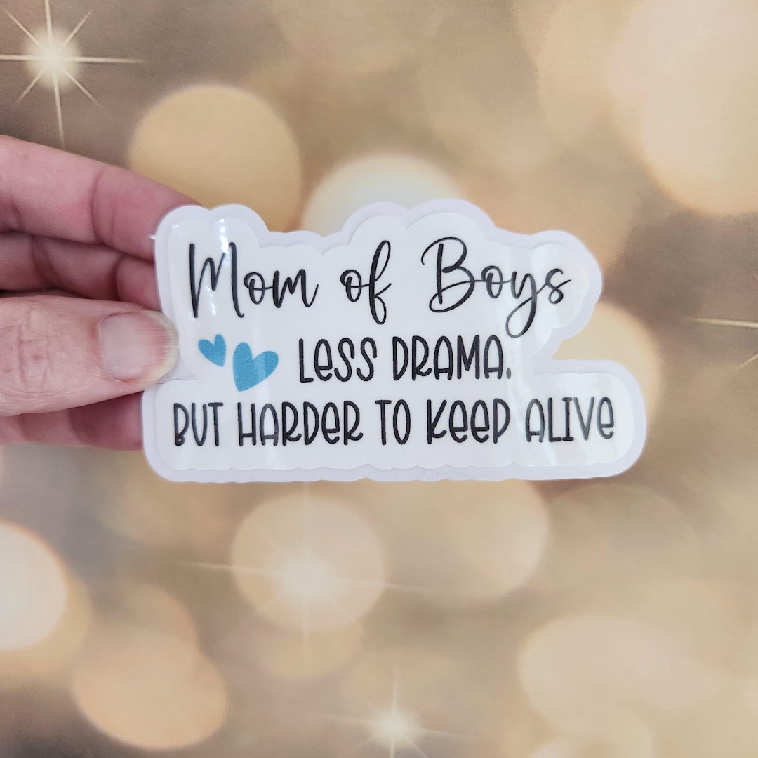 Man Sticker Mom Mom of Boys Sticker, Funny Mom Life Waterbottle Decal - Etsy