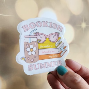 My Summer is Booked Stickers for Kindle Addict, Beach Book Sticker, Summer Book Lover Gift, Summer Bookish Sticker, Beach Kindle Sticker