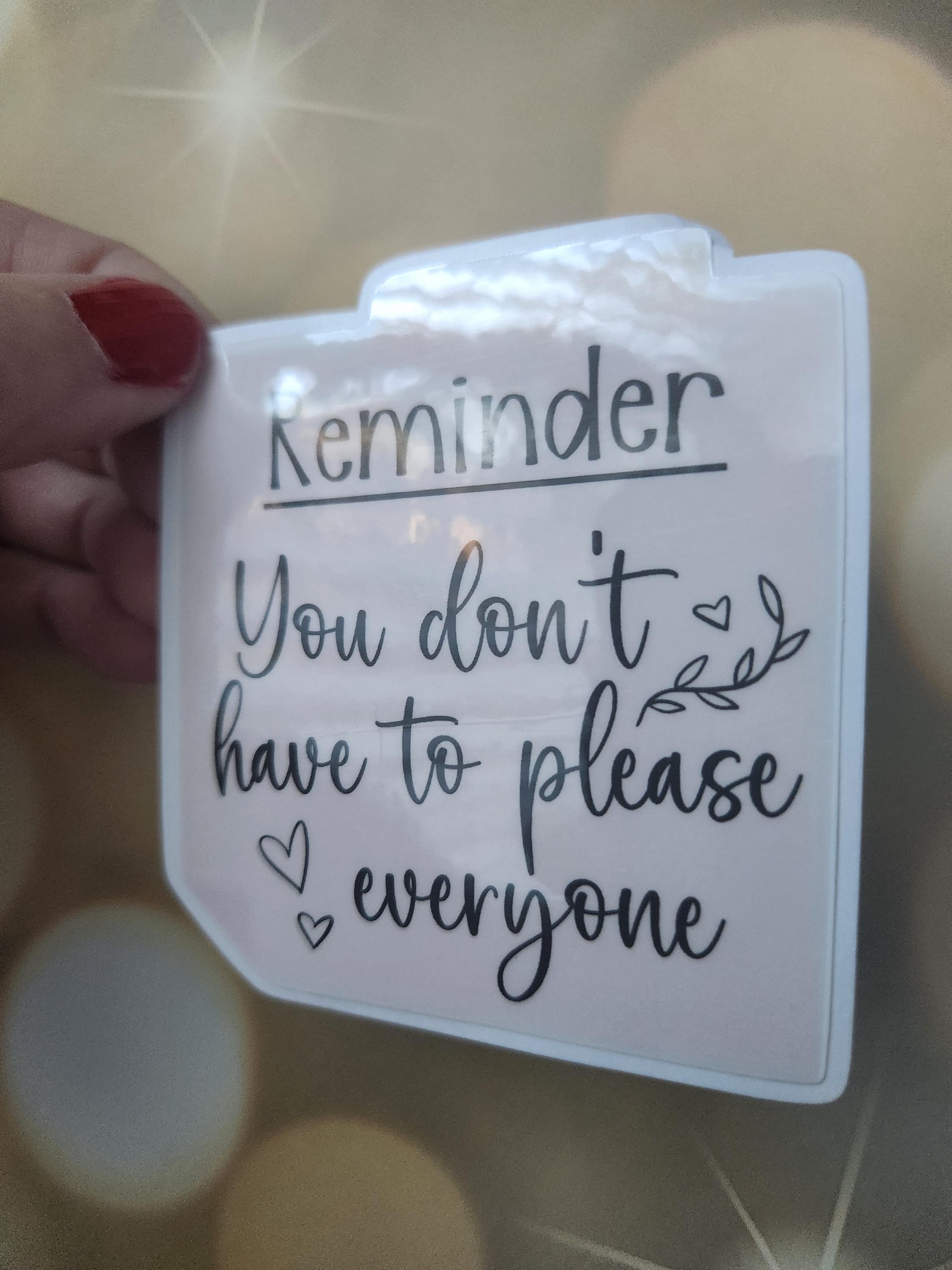 Long Post It Note Sticker Reminder Post-it Note Sticker: Positive Affirmation Decal - Etsy