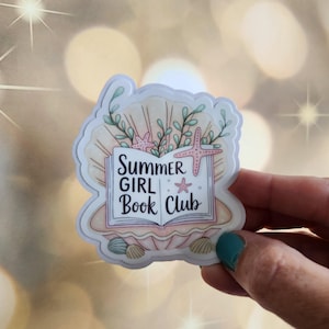 Summer Girl Book Club Stickers for Kindle Addict, Beach Book Sticker, Summer Book Lover Gift, Summer Bookish Sticker, Beach Kindle Sticker