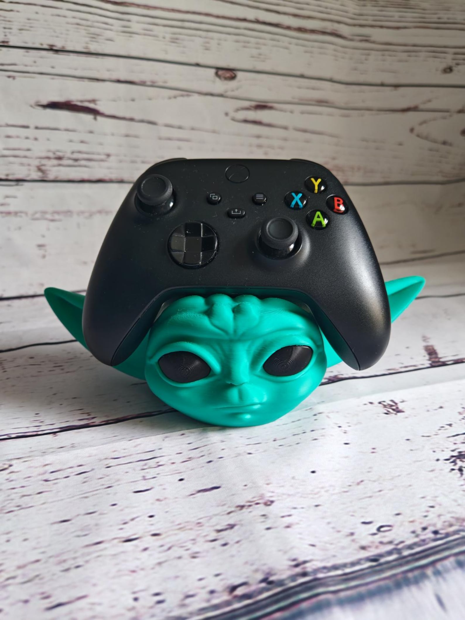 Soporte para mando con temática de cabeza de Grogu: accesorio de escritorio de Star Wars
