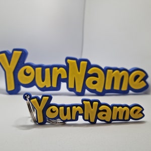 Personalisiertes Pokémon Namensschild / 3D Gedruckt / Gamer Geschenk / Raumschild / Geschenk für Pokémon Liebhaber / Tolles Geschenk für Kinder und Erwachsene! Bild 2
