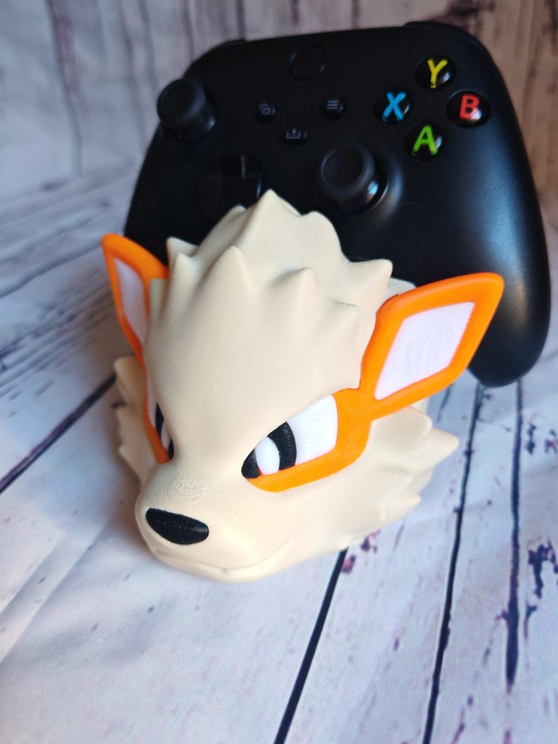 Arcanine-inspirerad handkontrollhållare | Legendarisk Fire Pokémon-spelställ bild 2