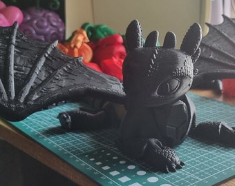 Brinquedo antiestresse do Dragão Banguela: Modelo sensorial impresso em 3D em PLA
