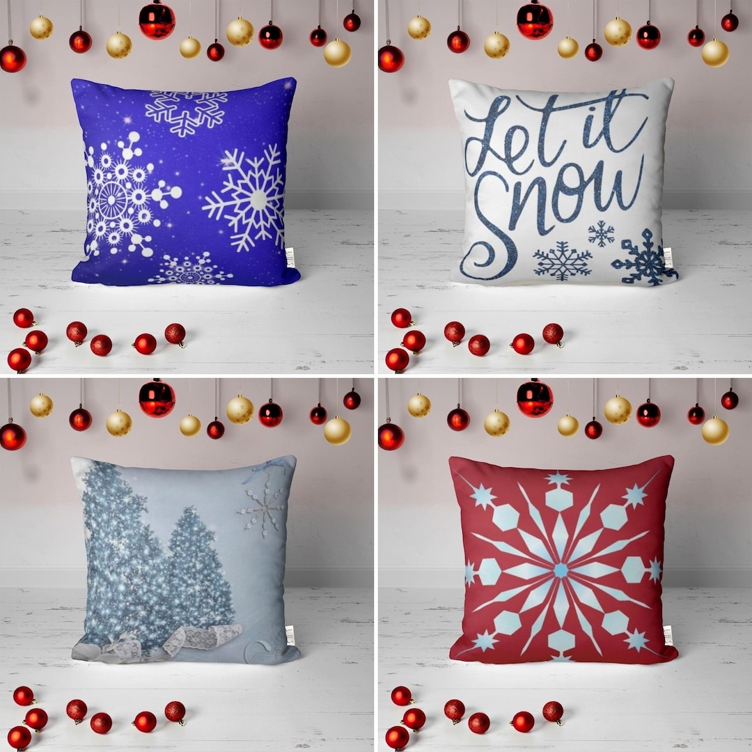 Winter Pillow Coverwinter Tree Throw Pillowcasedecorative Etsy