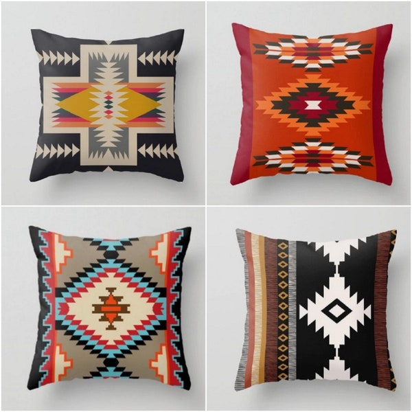 Rug Design Pillow Cover,Terracotta Cushion Case,Southwestern Decor,Aztec Pillowcase,Ethnic Home Decor,Sofa Pillowcase,Outdoor Pillowcase