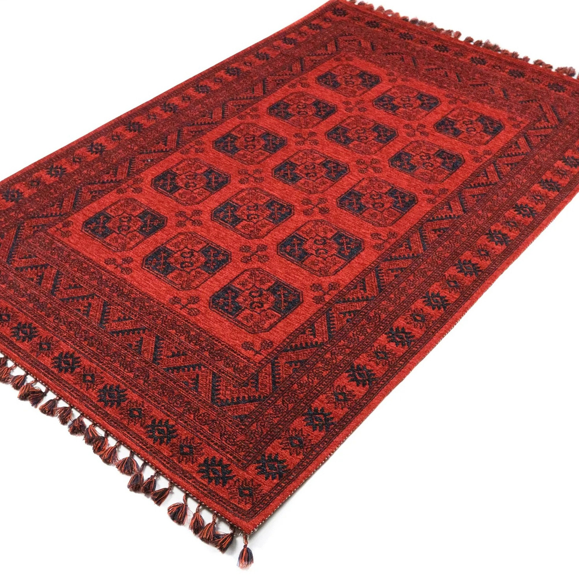 Afghan Pattern Rug,classic Oriental Carpet,machine-washable Ethnic Area ...