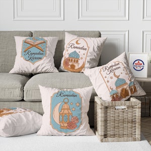 Islamischer Kissenbezug,Ramadan Lampenkissen,Halbmond Kissenbezug,Mystischer Kissenbezug,Ramadan Home Decor,Authentisches Pillowtop,Geschenk für Muslime