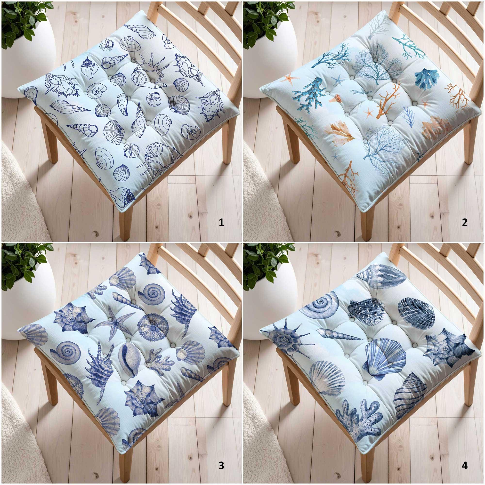 Chair Pads Outdoor Cushions 28x28 14-Piece Beige Patio Cushion