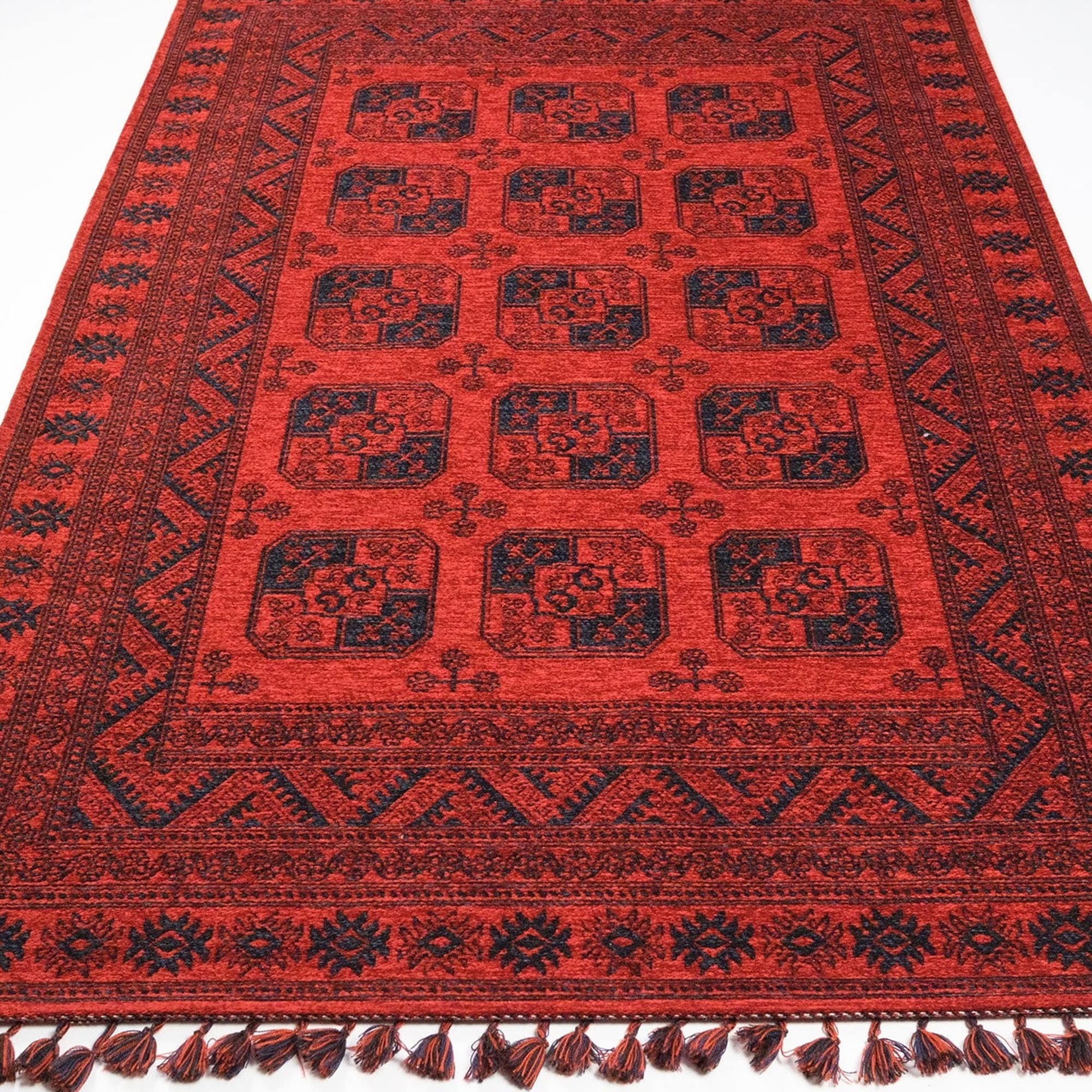 Afghan Pattern Rug,classic Oriental Carpet,machine-washable Ethnic Area ...