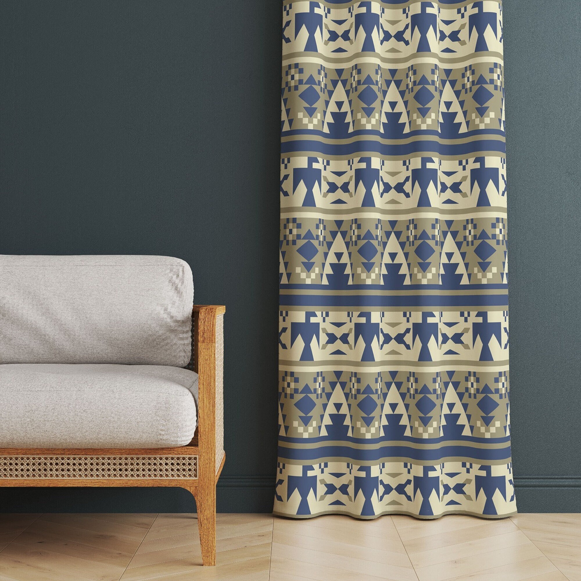 Aztec Window Aztec Window Curtain,tribal Decor Gift,decorative Window Drapes ...