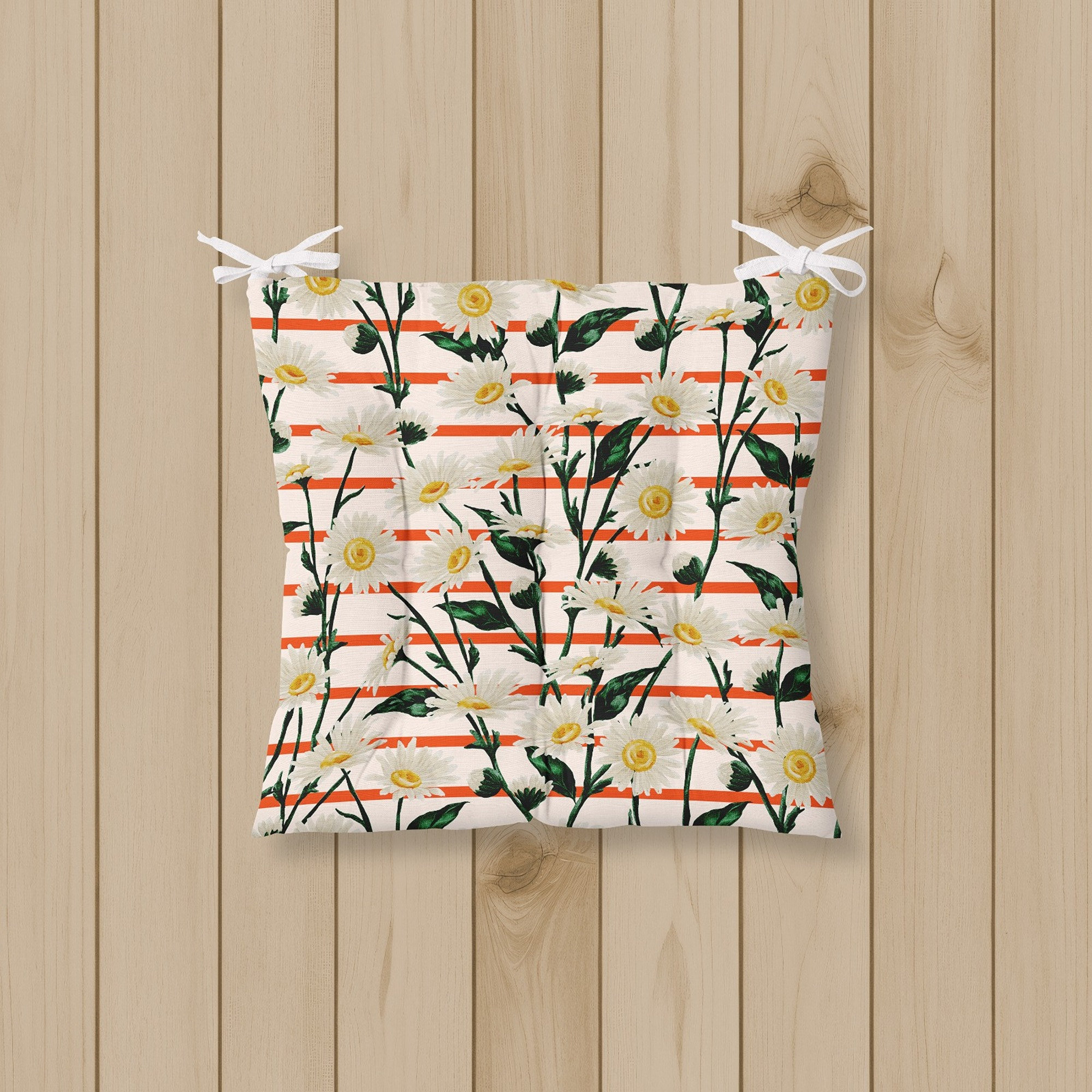 Floral Chair Pad,flower Print Chair Cushion,summer Trend Seat Pad With