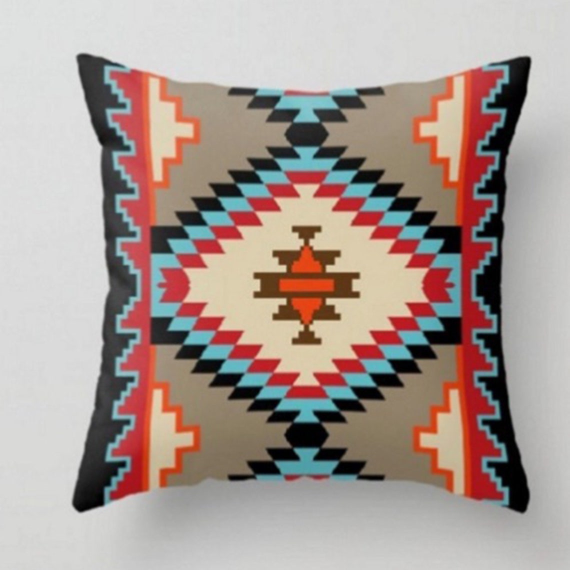 Rug Design Pillow Cover,terracotta Cushion Case,southwestern Decor