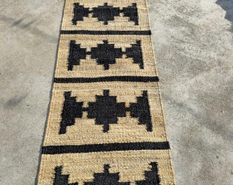 Handmade Jute Runner Rug:Home Decor Large Area Hemp Stair, Entryway Carpet