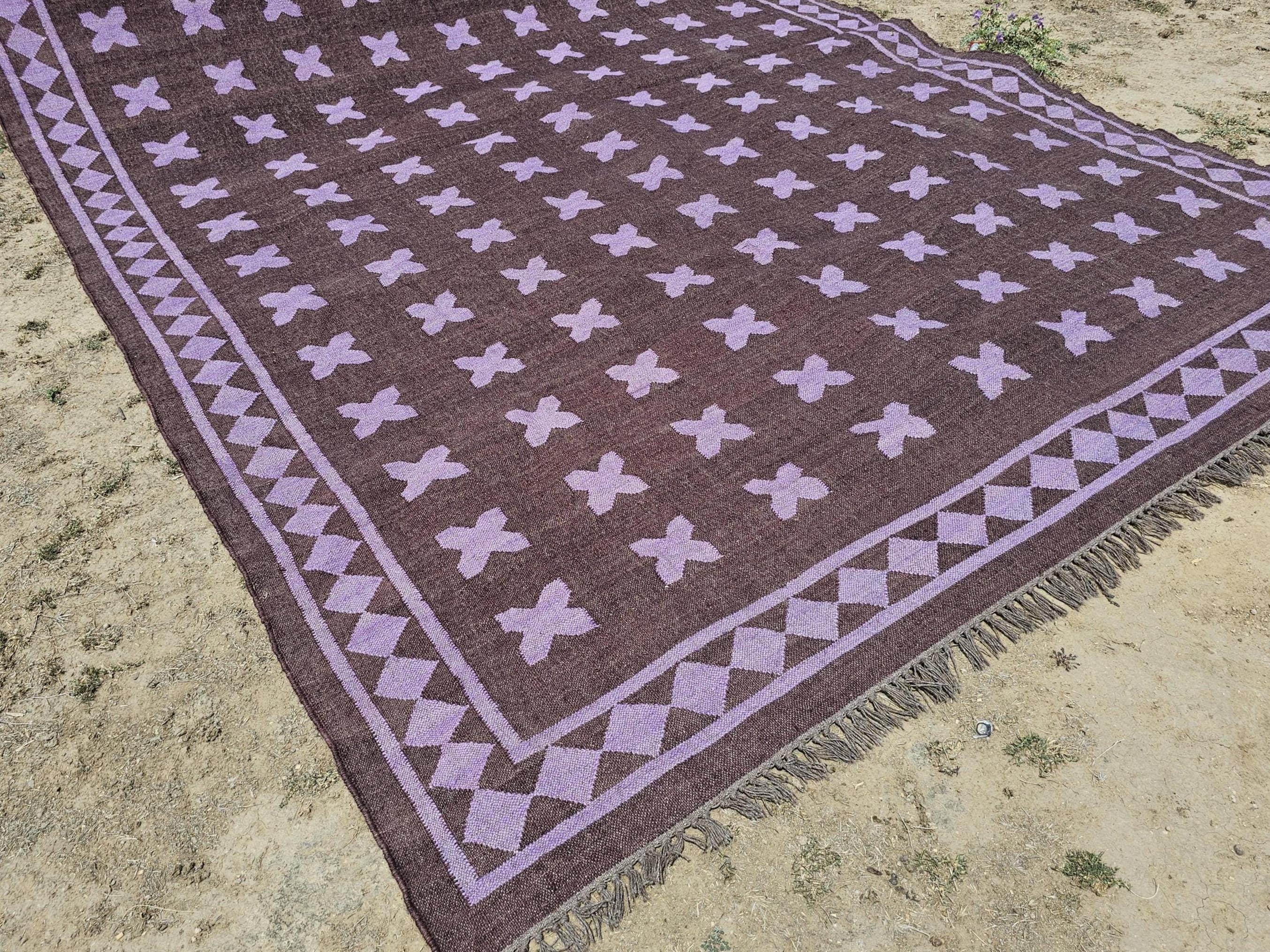 Bohemian Kilim Rug : Southwestern Rustic Decor Bohemian Flatweave Area Navajo Style Carpet