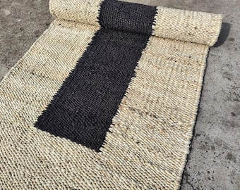 Handmade Braided Jute Runner Handwoven Hemp Rug Bohemian Handmade Area Rug Decorative Entryway Stair Runner Outdoor Patio kitchen Custom Rug