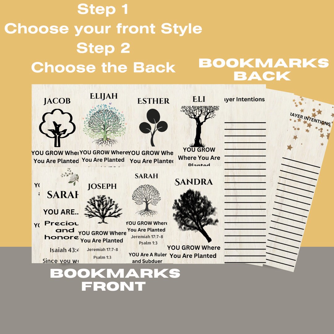 13 Printable Faith Bookmarks /jeremiah 17:7-8 /religious Bookmarks ...