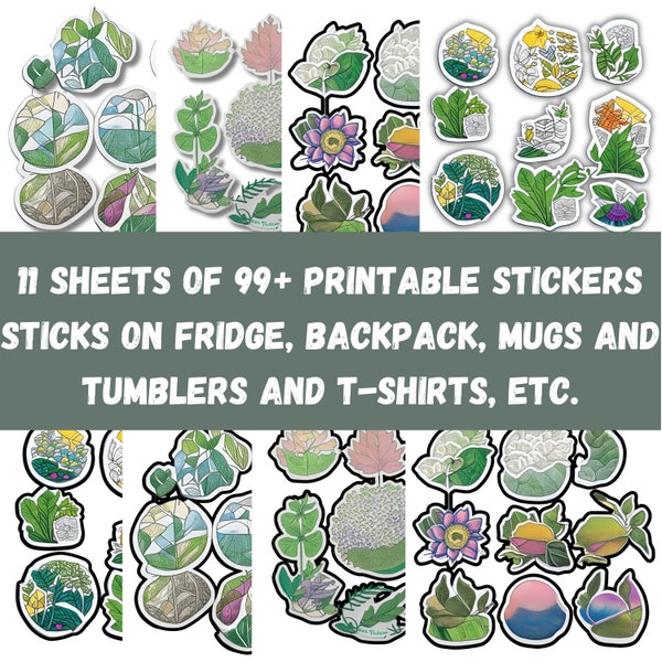 Earth-Friendly Wellness, No Waste, Sustainable Stickers /Eco-Friendly Stickers / Lifestyle No-Waste, Environmental-Friendly, Wellness Decals