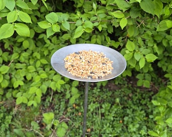 Handmade Metal Bird Feeder | Rustic Garden Decor | Bird Feeding Station for Songbirds