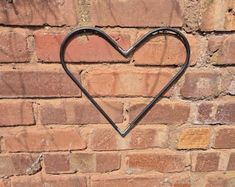 Metal Hanging Hearts | Garden Wall Art | Tree Decoration | Rustic Outdoor Hanging Ornament