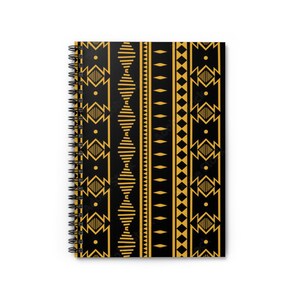 Spiral Notebook - Ruled Line Bogolan print, African Design, Perfect gifts, Different and Unique,