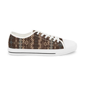 Herren Low Top Sneakers African Geometric, African Design, Perfekte Geschenke, Anders und Einzigartig,