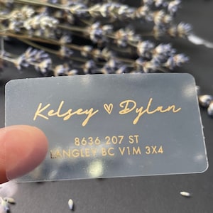 Personalized address sticker, Monogram Stickers, Minimalist Foil Wedding Stickers, Wedding Invitation Seals, Wedding Favor Foiled Stickers