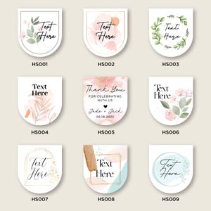 Autocollants personnalisés de désinfectant pour les mains, autocollant minimaliste, autocollants de mariage, autocollants de faveur, étiquettes personnalisées, autocollant de baby shower, cadeau