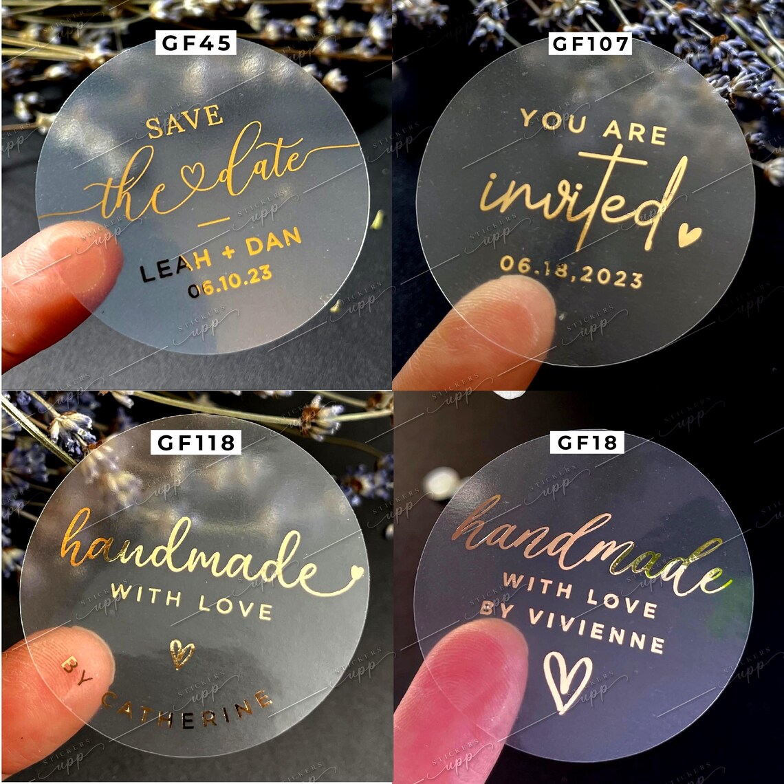 Invitation Seal Sticker, Invited Wedding Stickers, Minimalist Foil ...
