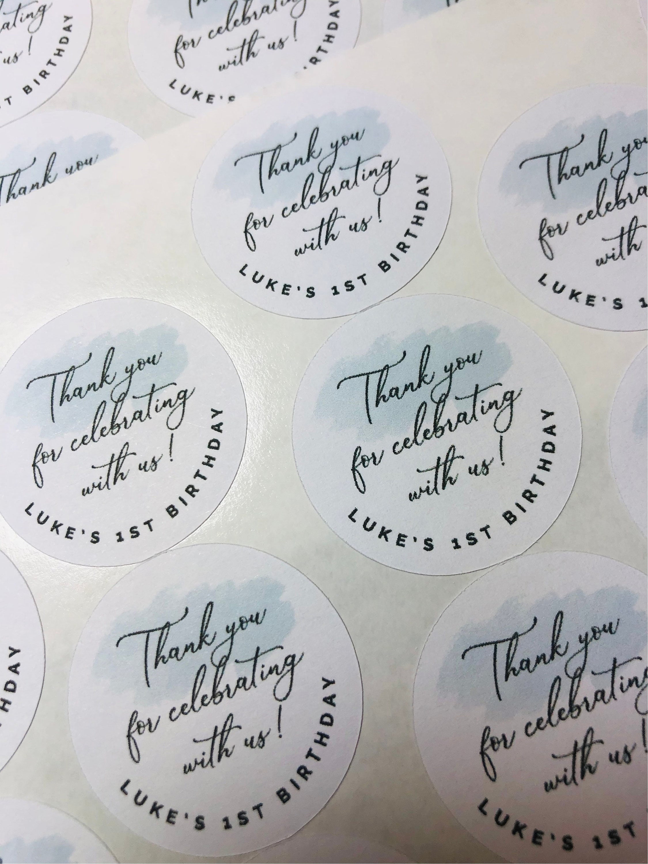 Custom Green Stickers, Minimalist Sticker, Wedding Stickers, Favor ...