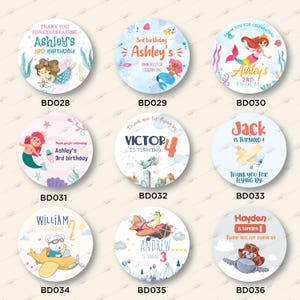 Custom Birthday stickers, gift Sticker, boy birthday stickers, Favor Stickers, Personalized Labels, Custom Labels, Stickers, girl birthday