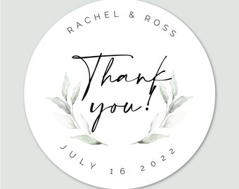 Thank You Labels, Minimalist Stickers, Wedding stickers, Favor Stickers, Personalized Labels, Custom Labels, Stickers, wedding favor