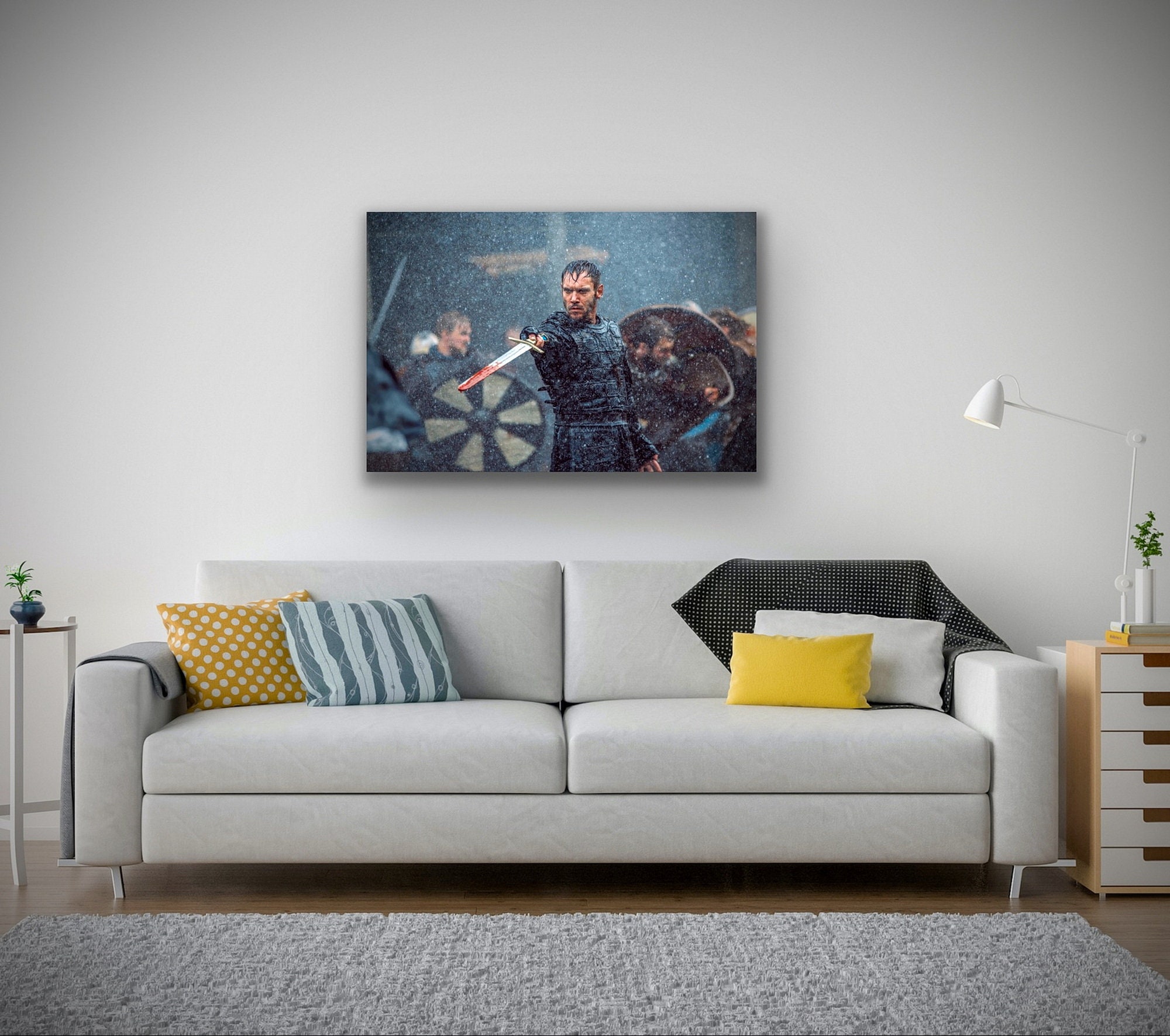 Vikings Show Heahmund Rare Large Canvas Modern Contemporary Wall