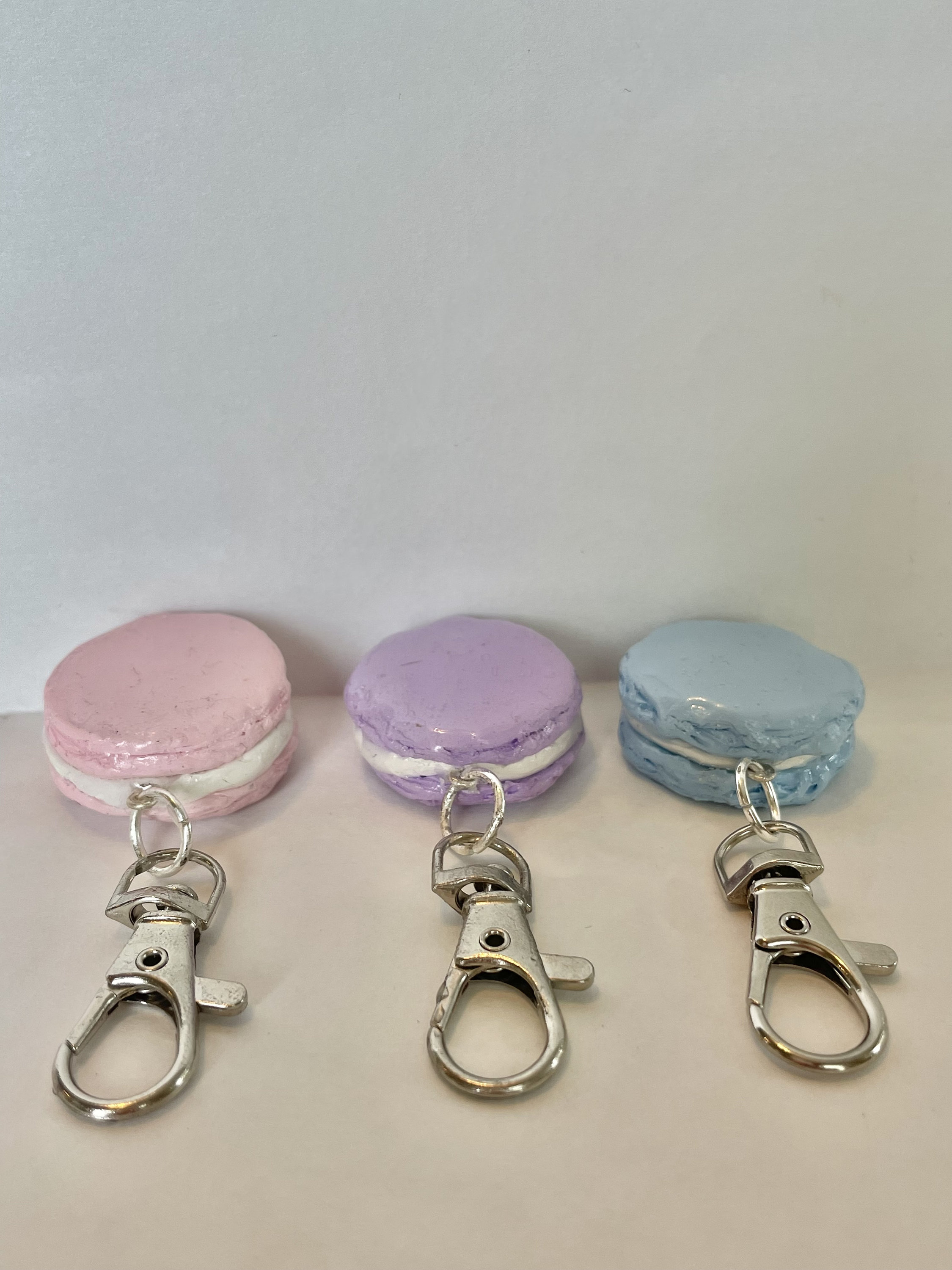 Lavender Macaron Kawaii Charms Polymer Clay Charm Stitch Marker 