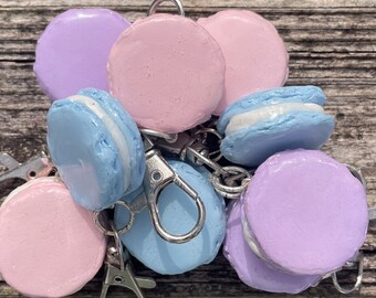 Pastell Macaron Schlüsselbund| Handgemachter Ton Schlüsselbund Charme