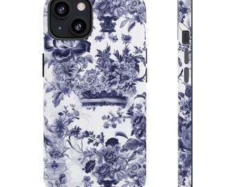 Toile De Juoy Chinoiserie Blue Phone Case
