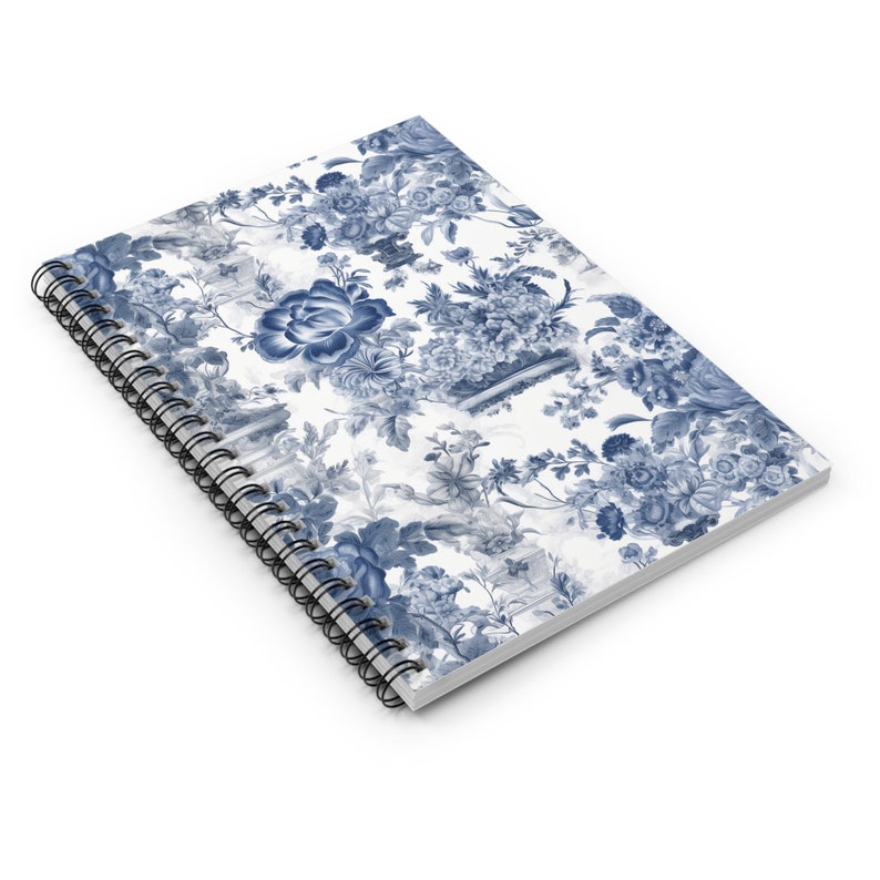 Toile De Juoy Chinoiserie Floral Blue Notebook - Etsy